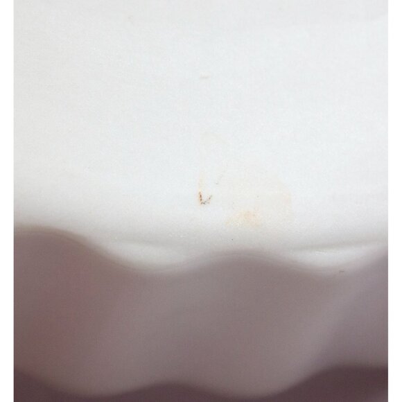 Vintage Christine Holm Fluted Edge Quiche Tart Pie Dish Pink Rose Pattern 9.5" - Picture 10 of 11